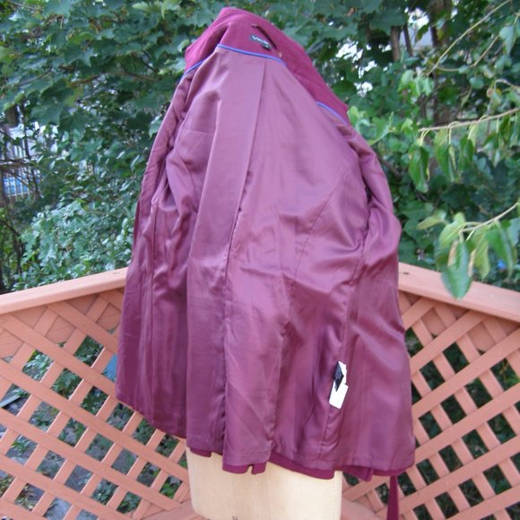 NEW size 8 Stunning VIA SPIGA short Dressy Coat w/Belt - Picture 12 of 15